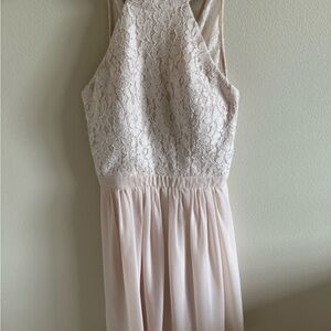 Elegant Cream Lace Dress